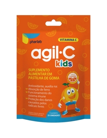 AGIL-C KIDS 30MG C/ 25 PAST GOMAS