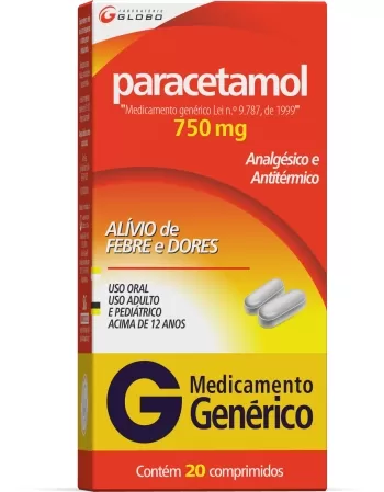 PARACETAMOL 750 MG 20 CPR - GENÉRICO