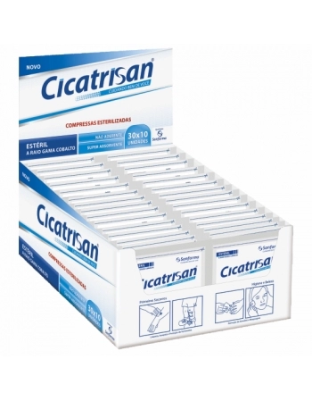 CICATRISAN COMPRESSA NAO ADERENTE ESTERIL 10UN SANFARMA
