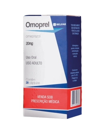 OMOPREL 20 MG 28 CAPS