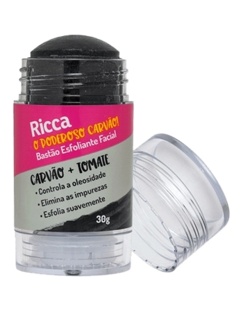 RICCA BASTAO ESFOLIANTE FACIAL CARVAO+TOMATE 30GR BELLIZ