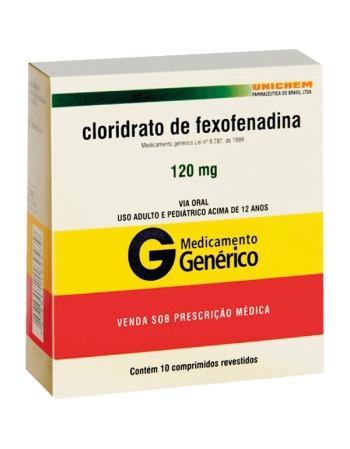 G.CLORIDRATO FEXOFENADINA 120 MG 10 CPR