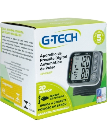 APARELHO DE PRESSAO DIG AUT DE PULSO G-TECH 3D