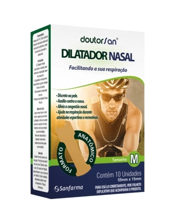DOUTORSAN DILATADOR NASAL MASCULINO M 10UN SANFARMA