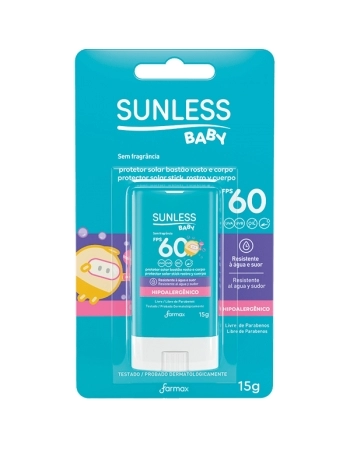 SUNLESS PROT SOLAR BABY BASTAO FPS60 15G