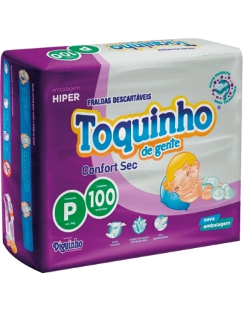 FRALDA DESC. TOQUINHO DE GENTE CONFORT HIPER P 100 UND