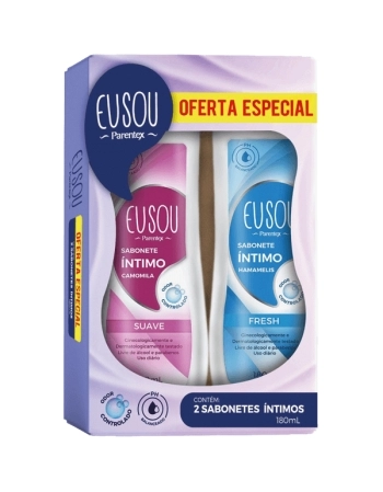 COMBO SAB LIQ INTIMO EU SOU SUAVE CAMOM FRESH HAMAMELIS 2UND 180ML CAD