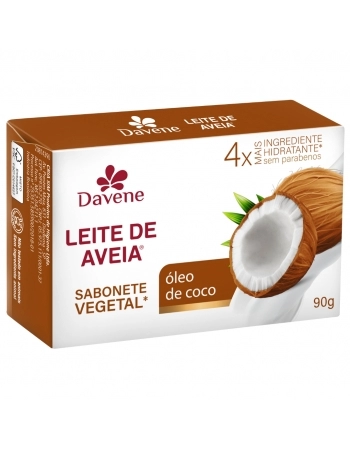 LEITE DE AVEIA SABONETE VEGETAL OLEO DE COCO 90G