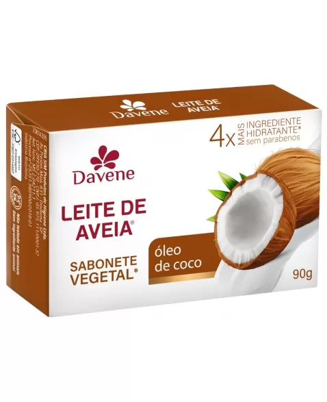 LEITE DE AVEIA SABONETE VEGETAL OLEO DE COCO 90G