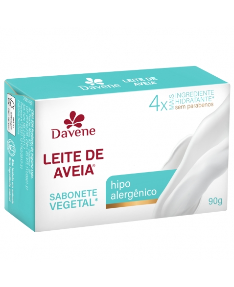 LEITE DE AVEIA SABONETE VEGETAL HIPOALERGENICO 90G