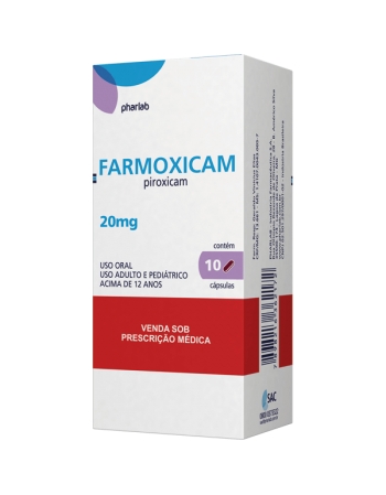 FARMOXICAM 20MG C/10 CAP (PIROXICAM)