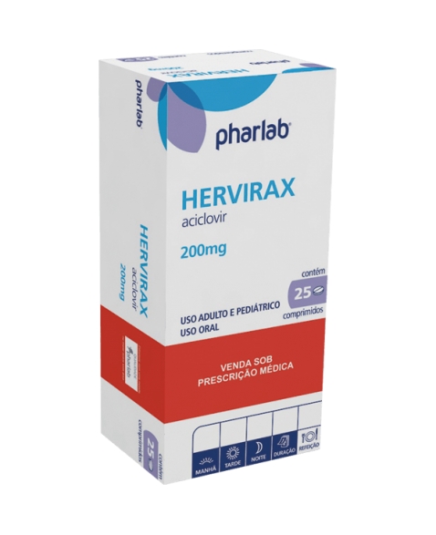 HERVIRAX 200 MG 25 CPR