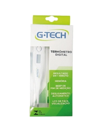TERMOMETRO CLINICO DIGITAL G-TECH MODELO TH1027 BRANCO