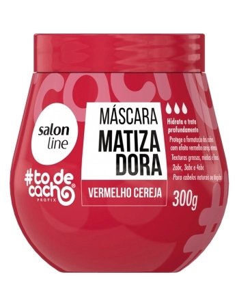 MASCARA MATIZADORA VERMELHO CEREJA TODECACHO 300GR