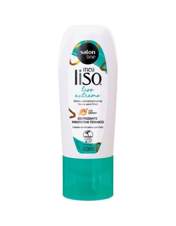MEU LISO DEFRIZANTE PROTETOR TERMICO EXTREMO 200ML SALON LINE