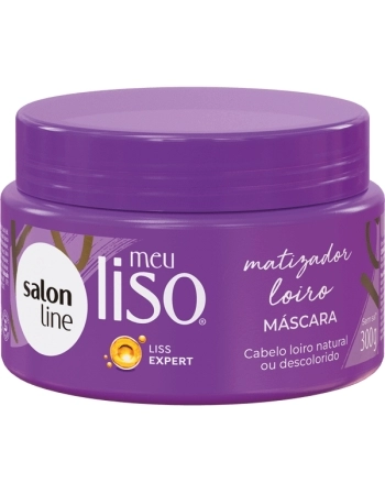 MÁSCARA MEU LISO MATIZADORA LOIRO 300G SALON LINE