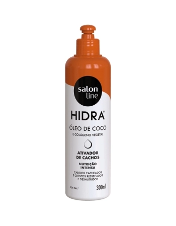 HIDRA ATIVADOR CACHOS OLEO COCO NUTRICAO INTENSA 300ML SALON LINE