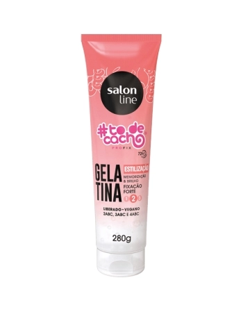 GELATINA FIXACAO FORTE TODECACHO ESTILIZACAO 280G SALON LINE