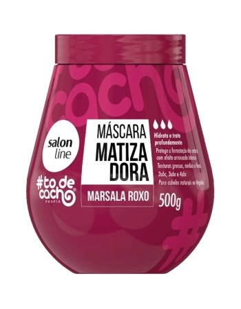 MASCARA MATIZADORA MARSALA ROXA TODECACHO 500 GR