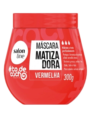 MASCARA MATIZADORA VERMELHA TODECACHO 300G SALON LINE