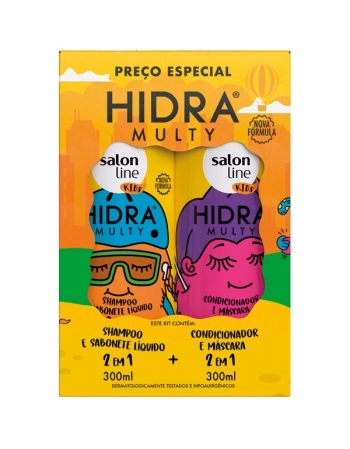 KIT SHAMPOO E CONDICIONADOR HIDRA MULTY KIDS 300ML