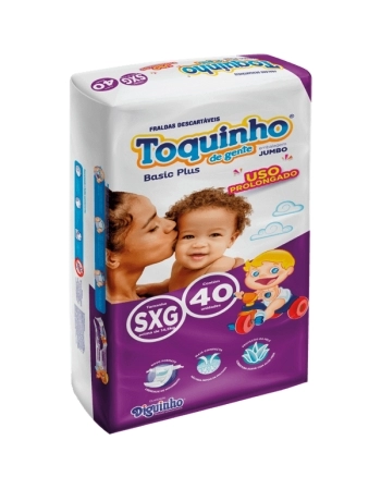 FRALDA DESC. TOQUINHO DE GENTE BASIC PLUS SXG 40 UND