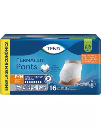 FRALDA TENA DERMACARE 16 UND P/M ADULTO