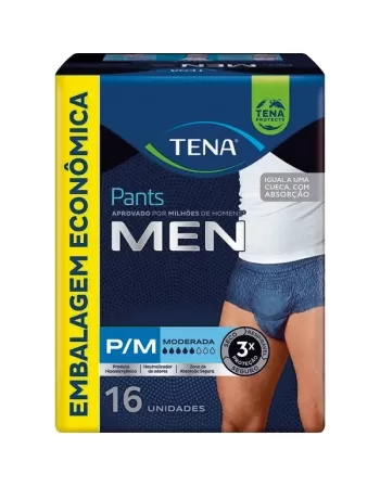 ROUPA INTIMA TENA PANTS MEN P/M 16UND