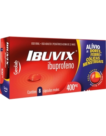 IBUVIX 400MG 8 CAPS MOLES