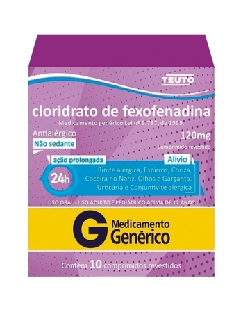 G.CLORIDRATO FEXOFENADINA 120 MG 10 CPR
