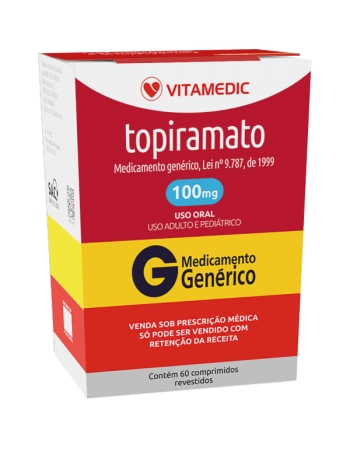 TOPIRAMATO 100MG 60 CPR P344 - GENÉRICO