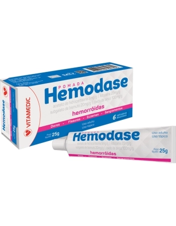 HEMODASE POMADA 25GR 06 APLIC VITAMEDIC