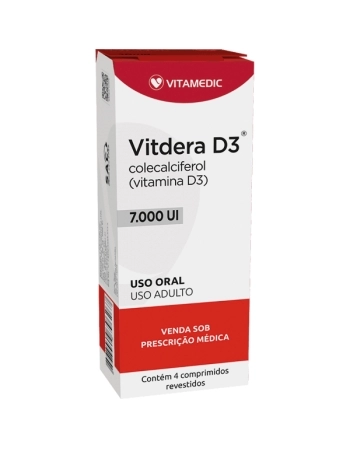 VITDERA D3 7000 UI COM REV C/ 1X4