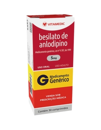 BESILATO DE ANLODIPINO 5 MG 30 CPR