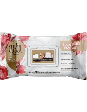 EU SOU LENCOS HIGIENICOS LEVE 100 PG 90(FLIP TOP) PARENTEX