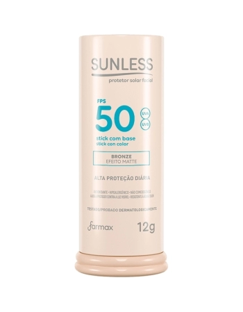 SUNLESS PROT SOL FACIAL FPS 50 BASTAO BRONZE