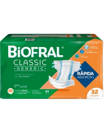 FRALDA BIOFRAL CLASSIC GENERIC M 32 UND