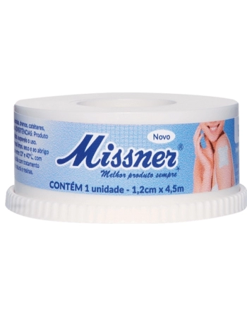 ESPARADRAPO BRANCO IMPER MISSNER 1,2CM X 4,5