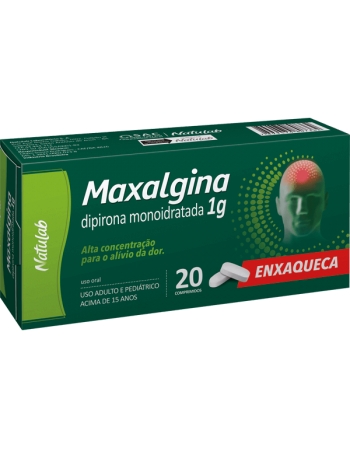 MAXALGINA COM 1G 20CPR (DIPIRON MONOIDRATADA)