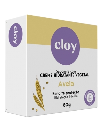 CLOY SAB 80G CREME HIDRATANTE VEGETAL AVEIA