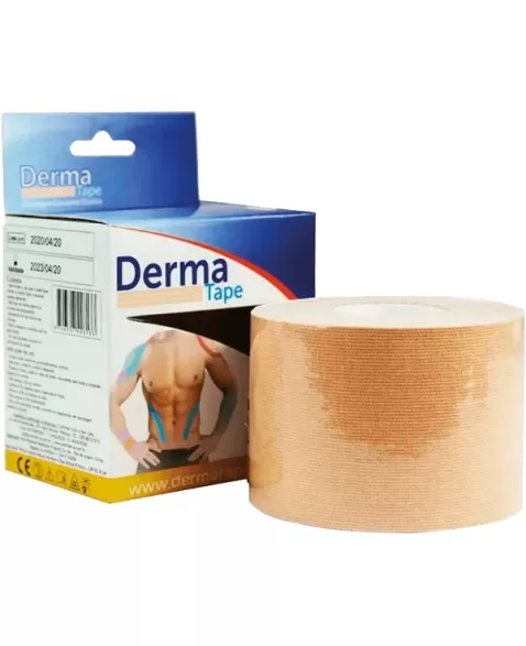 BANDAGEM ELASTICA DERMATAPE 5MX5CM BEGE