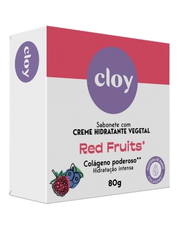 CLOY SAB 80G CREME HIDRATANTE VEGETALRED FRUITS