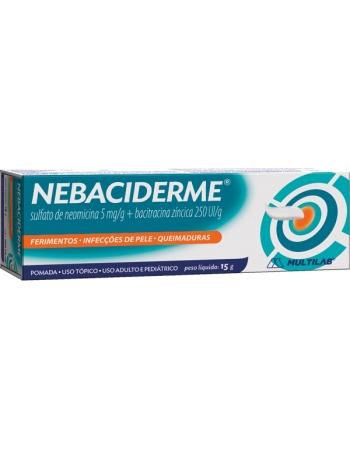 NEBACIDERME (BACITRACINA+NEOMICINA) 15 GR POMADA