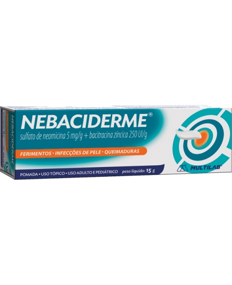 NEBACIDERME (BACITRACINA+NEOMICINA) 15 GR POMADA