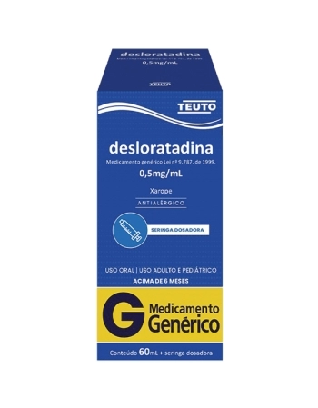 G.DESLORATADINA 0,5MG/ML XPE FR 60ML + SERING DOSAD