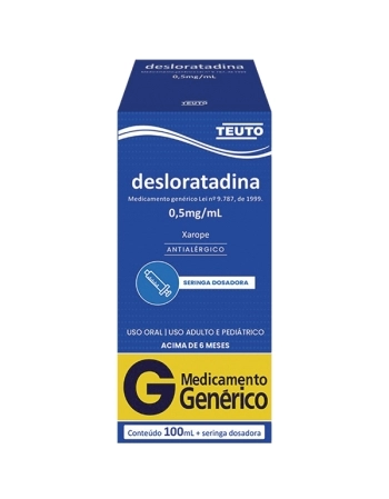 G.DESLORATADINA 0,5MG/ML XPE FR 100ML + SERING DOSAD