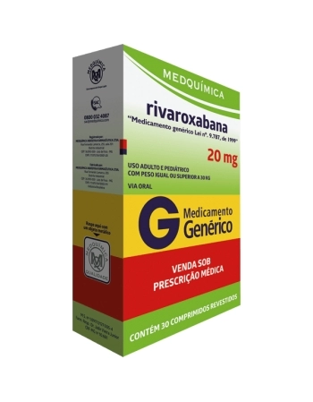G.RIVAROXABANA 20MG 30CPR REVEST