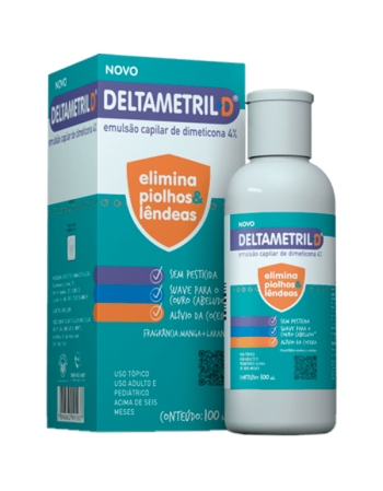 DELTAMETRIL D EMULSAO CAPILAR 4% 100ML
