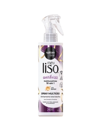 MEU LISO SPRAY ANTIFRIZZ MULTIBENEFICIOS 10 EM 1 240ML