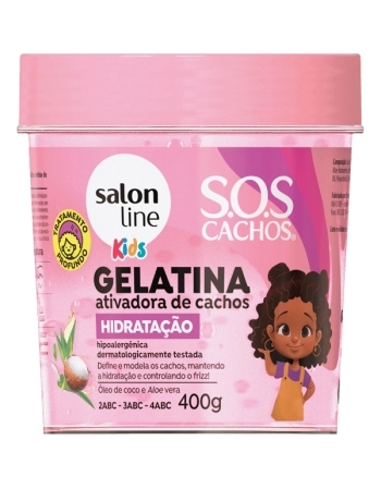 GELATINA ATIVADORA DE CACHOS HIDRATACAO KIDS 400G